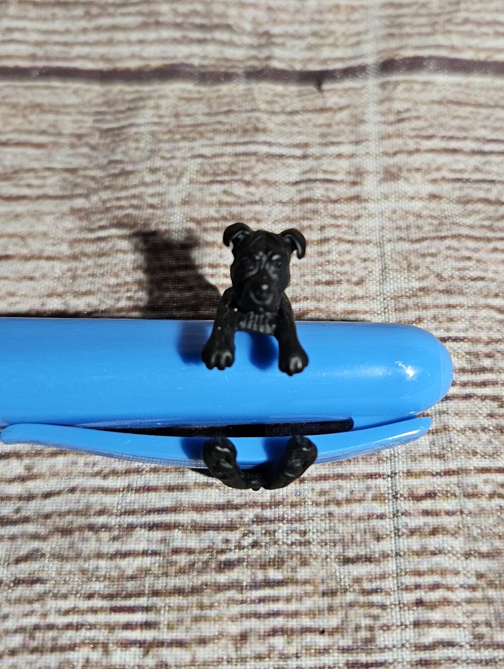 Black pitbull dog ring size 8